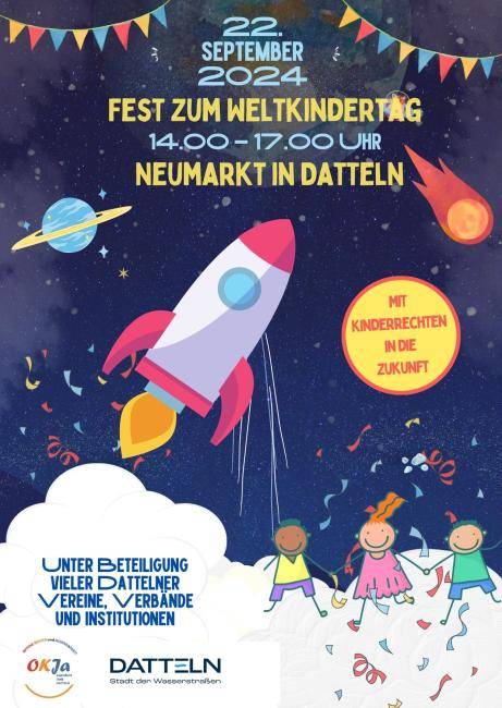 Plakat für das Fest zum Weltkindertag 2024
