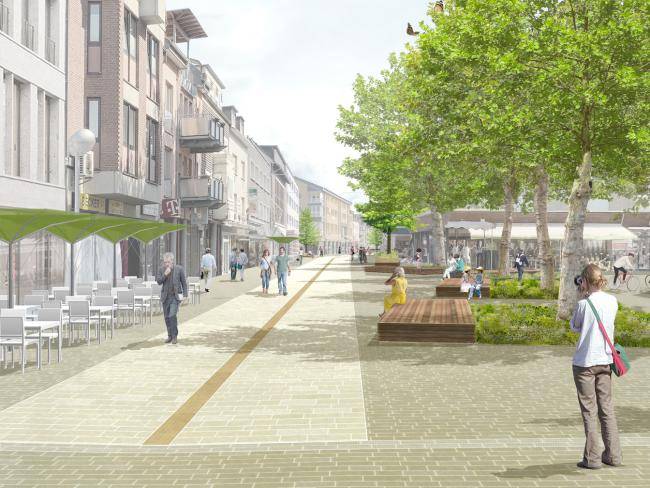 Animation zur Umgestaltung der Innenstadt