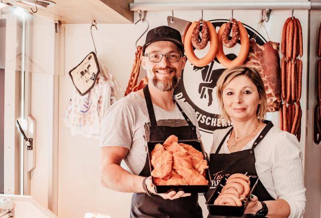 Wochenmarkt Marktstand Tewes-Die Fleischerei Inhaber