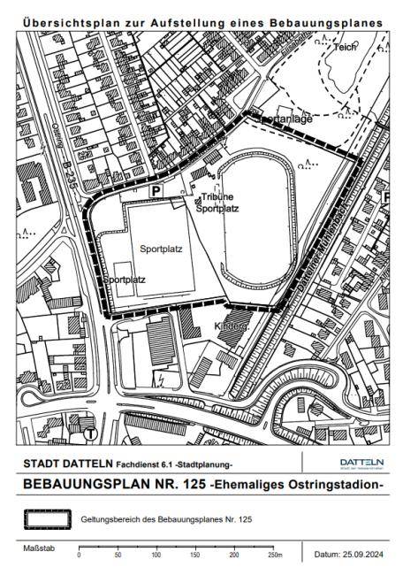 BP 125 Ehemaliges Ostringstadion - Übersichtsplan zur Aufstellung eines Bebauungsplans -