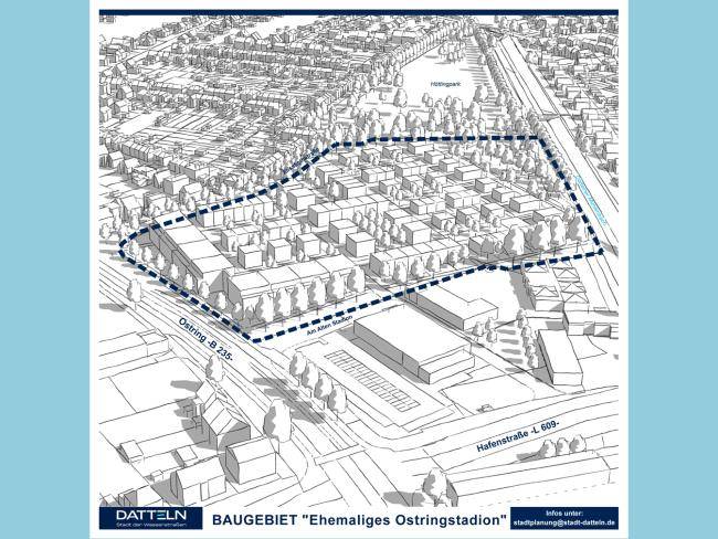 Plan für das Baugebiet Ehemaliges Ostringstadion