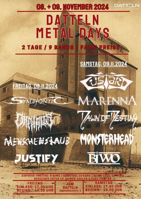 Flyer Datteln Metal Days 2024