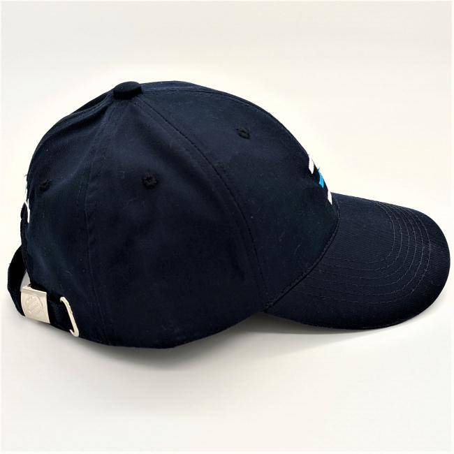 Kappe mit Logo dunkelblau seitlich