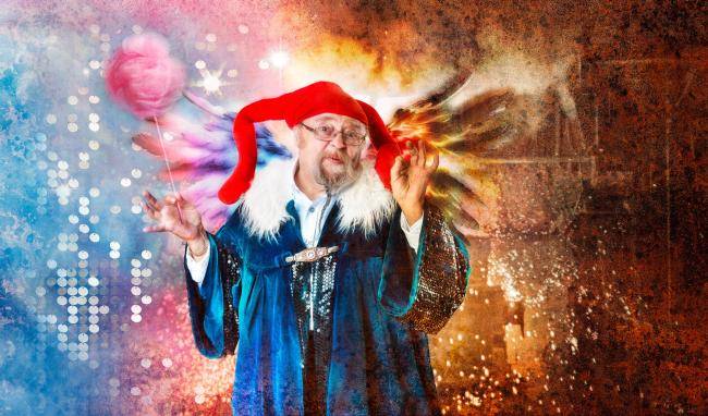 Das Bild zeigt das Logo für den Geierabend