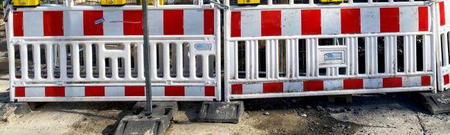 Baustellenabsperrung
