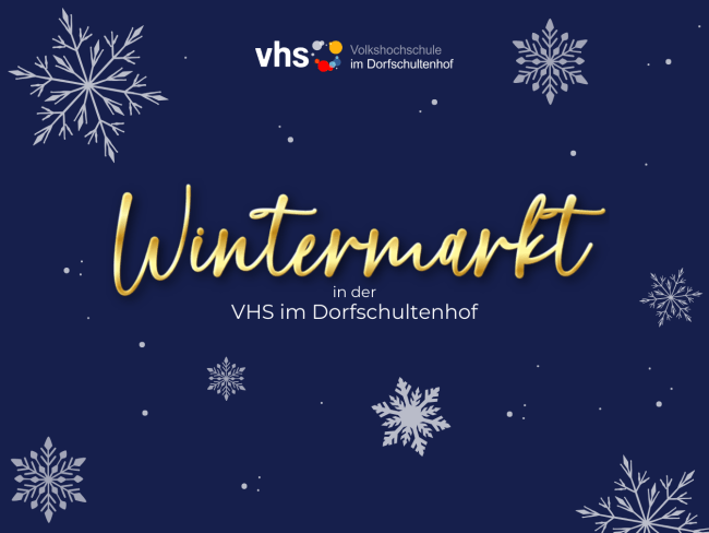 Hinweis auf den VHS-Wintermarkt