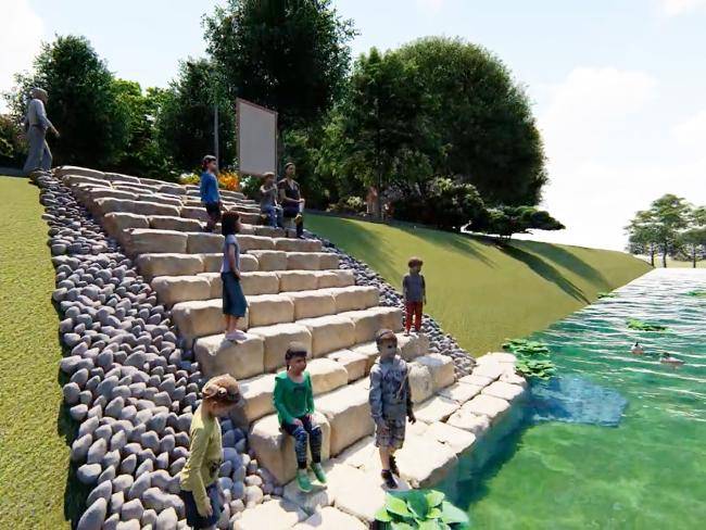 Ausschnitt aus der Video-Animation zum Blauen Klassenzimmer