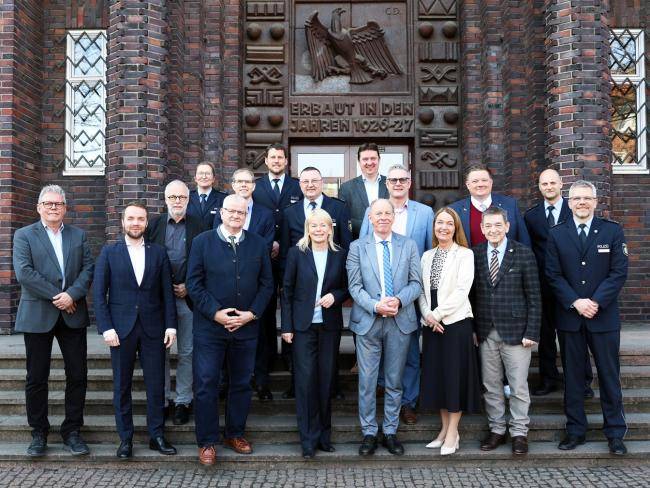 Sicherheitskoknferenz im Polizeipräsidium Recklinghausen mit Bürgermeister*innen der Städte