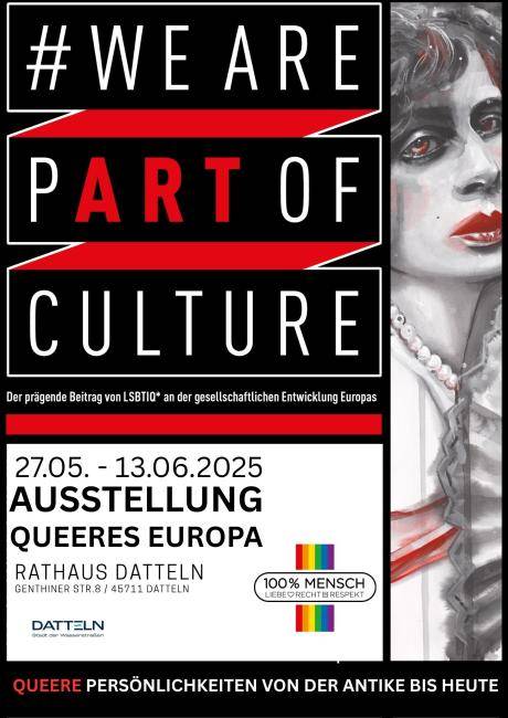 Plakat zur Auststellung "We are plart of culture" 