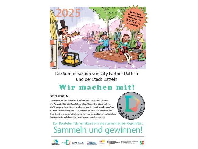 Plakat zur Baustellentaleraktion 2025