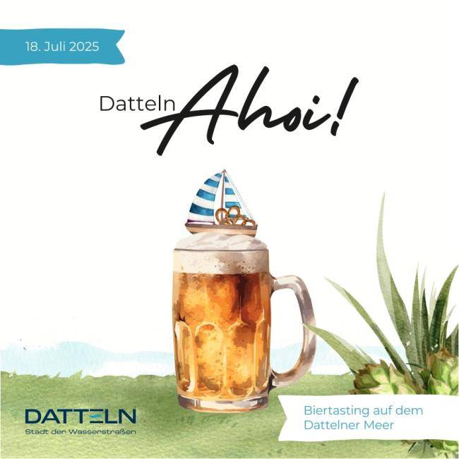 Datteln Ahoi Biertasting Flyer Vorderseite