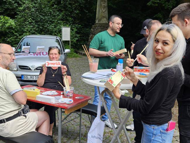 Demokratiewoche - Buntes Bollwerk für Demokratie entsteh am Dorfschultenhof