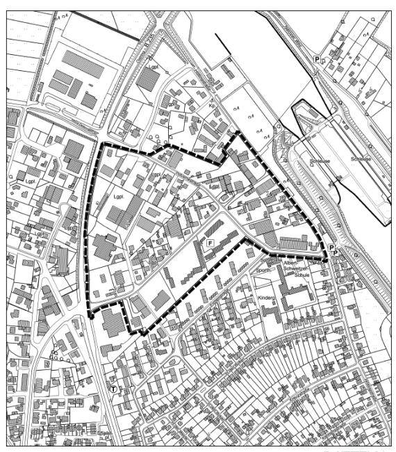Geltungsbereich des Gewerbeparks Hötting