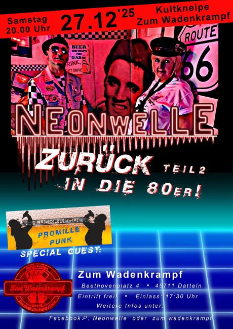 Neonwelle Plakat Wadenkrampf Teil2