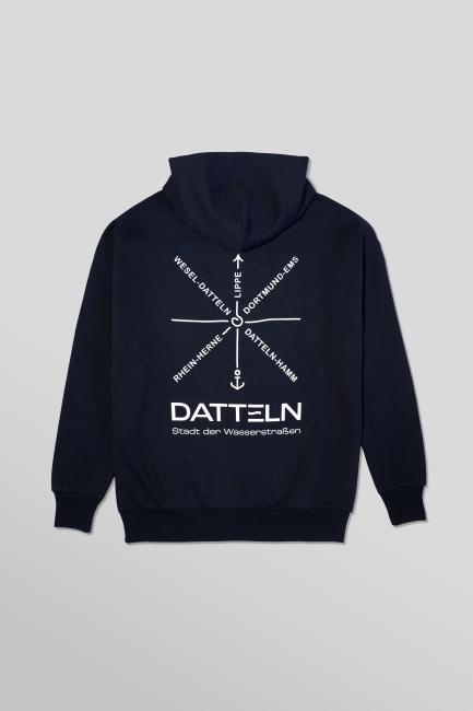 Hoodie mit Datteln Logo - Rücken - Merch
