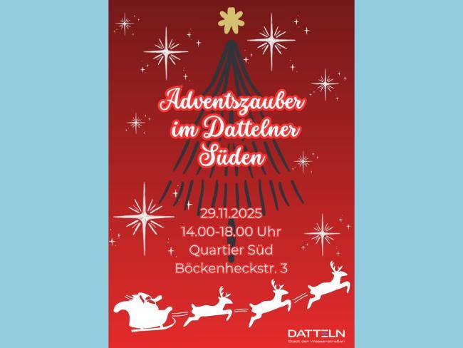 Plakat Adventszauber im Dattelner Süden