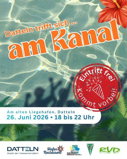 Datteln trifft sich am Kanal 2026 Safe the Date