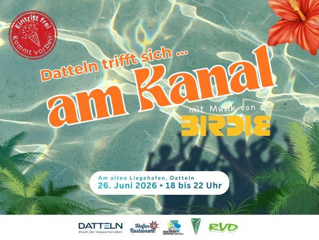 Datteln trifft sich am Kanal Plakat