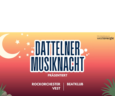 Hinweis auf die Dattelner Musiknacht 2026