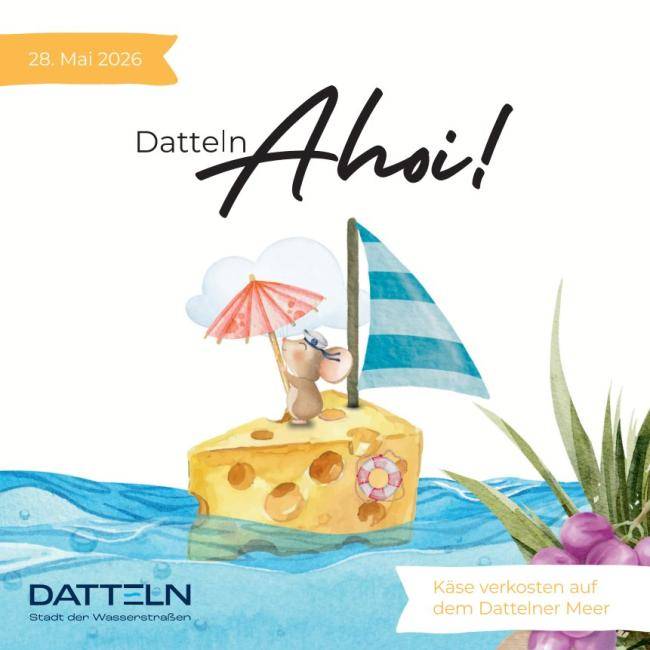 Datteln Ahoi Käseverkostung Flyer Vorderseite