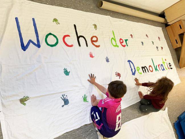 Eröffnung Woche der Demokratie 2025 im Bewegungskindergarten