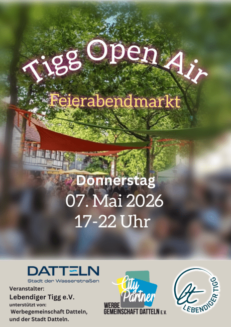 Tigg-Open-Air Feierabendmarkt Veranstaltungsplakat