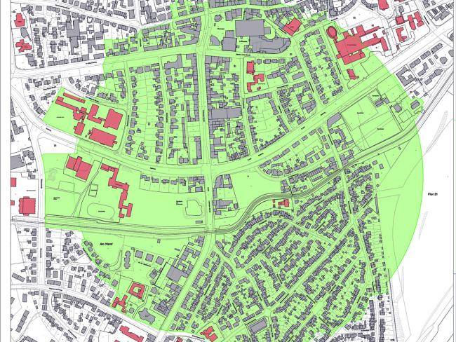 Verdachtspunkt Am Mühlenbach - Karte mit 500-Meter-Radius