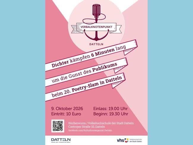 Flyer für den Poetry-Slam am 10. Oktober 2026