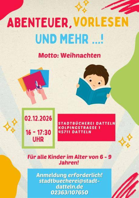 Abenteuer, Vorlesen und mehr: Weihnachten