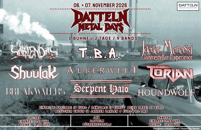 Flyer zu den Datteln Metal Days 2026