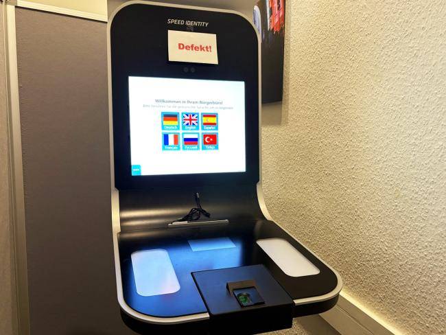 Defekter Fotoautomat